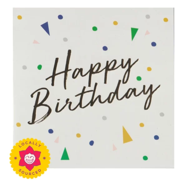 geometric happy birthday