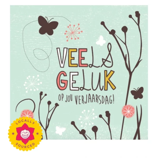 Veels Geluk - Groot kaartjie