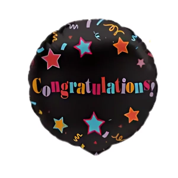 Air Fill Balloon - Congrats with stick
