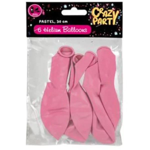 Helium Balloon - Pastel Pink pack of 6 - Image 2