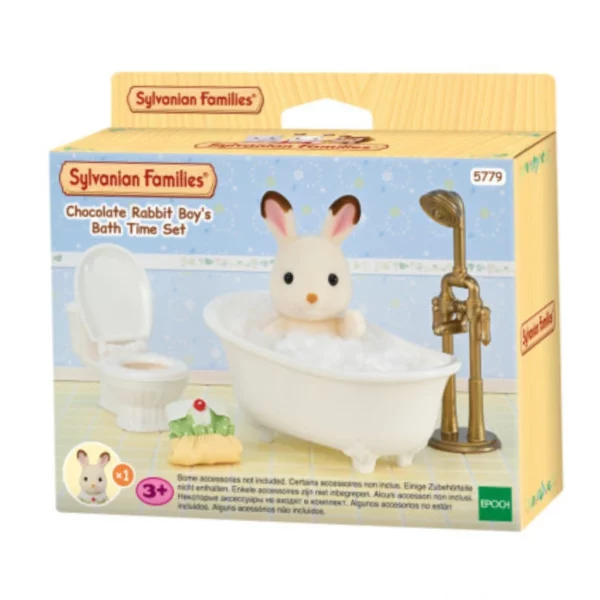 Sylvanian Families - Chocolate Rabbit Boys Bath Time Set