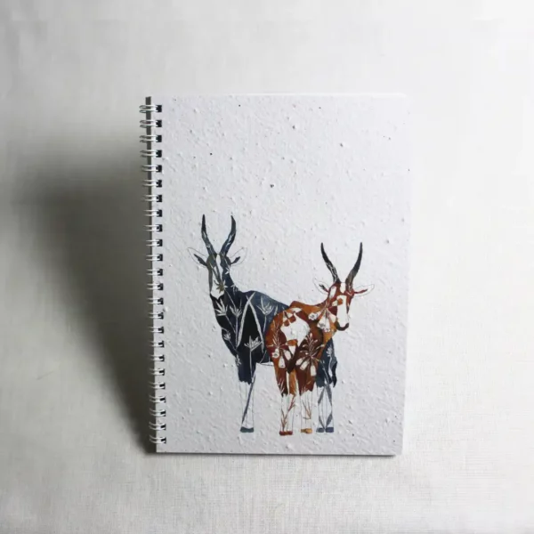 Abstract multicoloured Blesbok