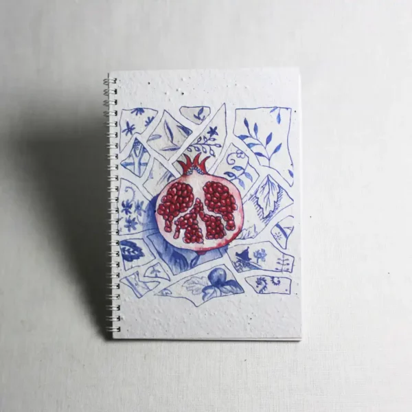 Growing Paper A5 Notebook - Pomegranate