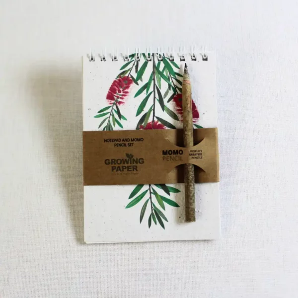 Growing Paper A6 Notepad - Bottlebrush Blooms - Image 2