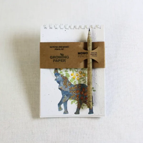 Growing Paper A6 Notepad - Abstract Elephant - Image 2