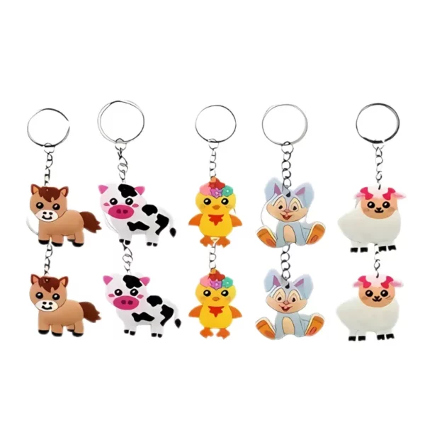 Animal Key Rings/Bag Identifiers