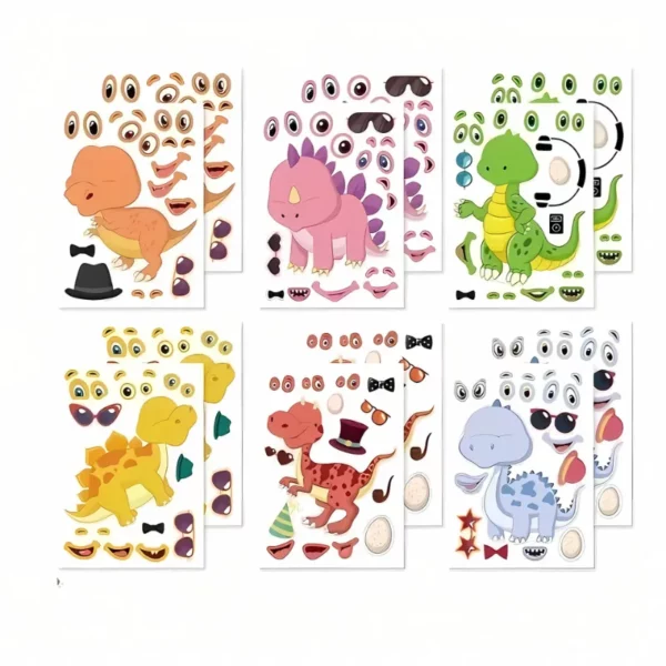 Dinosaur Sticker Pages - Pack 6