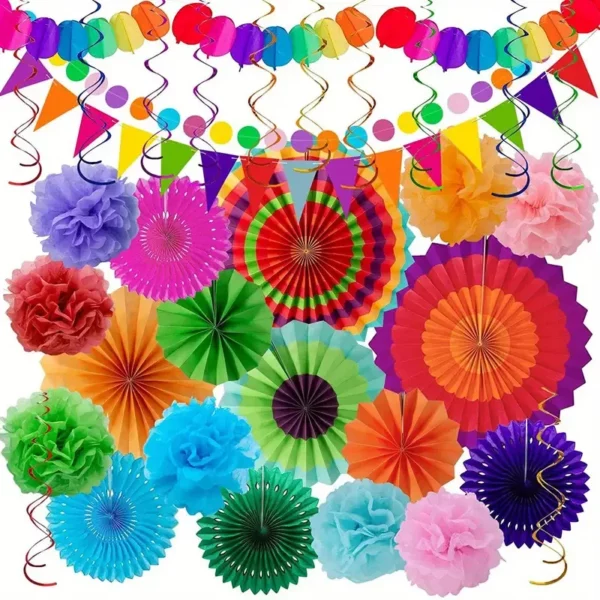 Festive Paper Party Decortaions Set