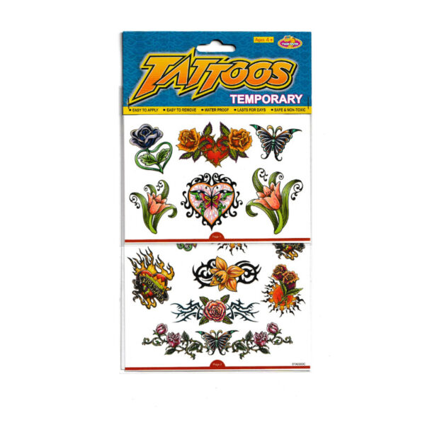 Temporary Tattoo Sheet