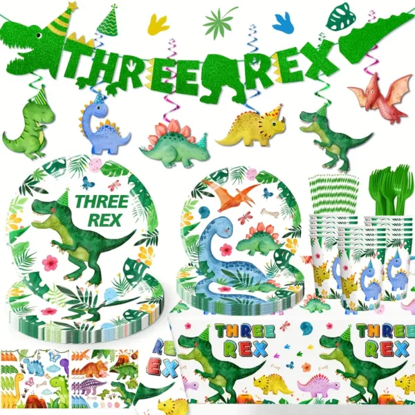 Three Rex - Dinosaur Party Set