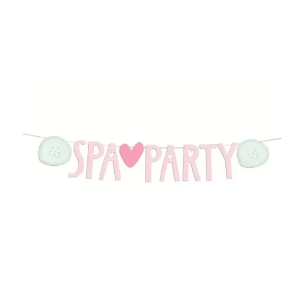 Pink Spa Party Banner