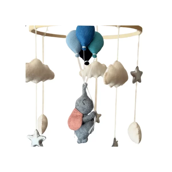 Baby Mobile - Elephant Balloon - Image 2