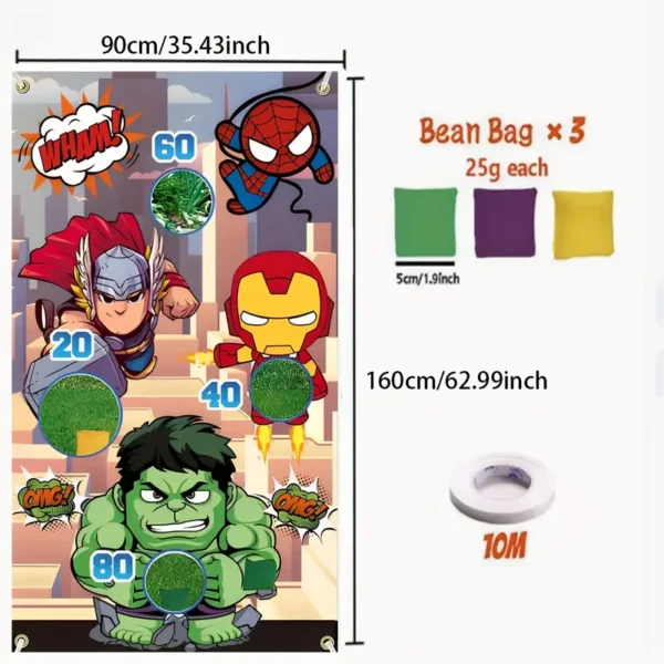 Superhero Themed Bean Bag Toss Game - Image 2