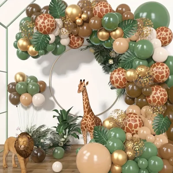 Bushveld Party Balloon Wreath Set 170 pieces