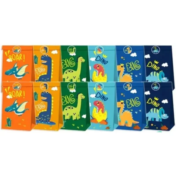 Dinosaur Favour Bags and Stickers