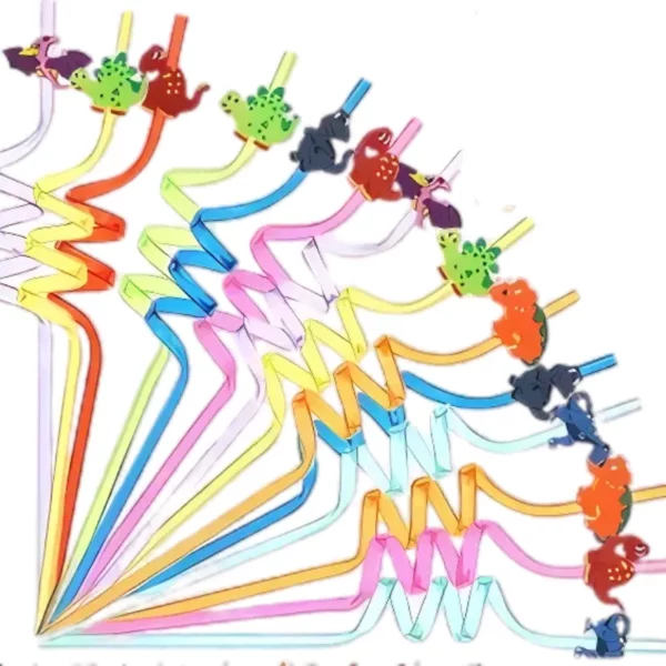 Dinosaur Twisted Straws
