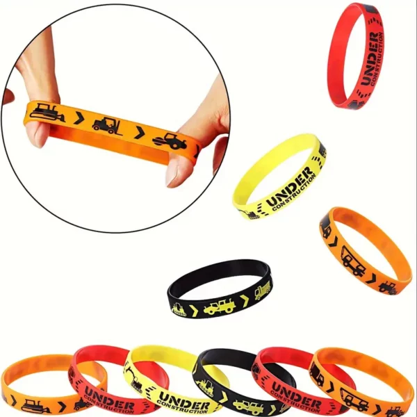 Construction Rubber Bracelets