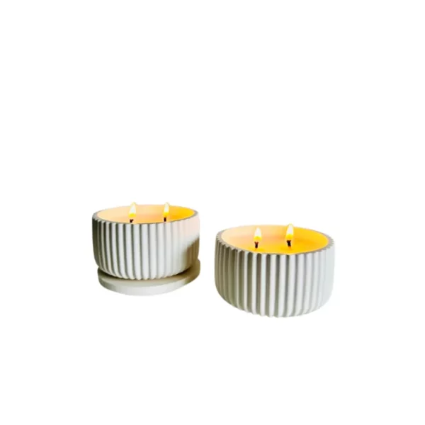 Ribbed Radiance Scented Candle 200g