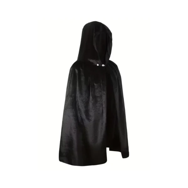 Kids Hooded Black Cape - Image 2
