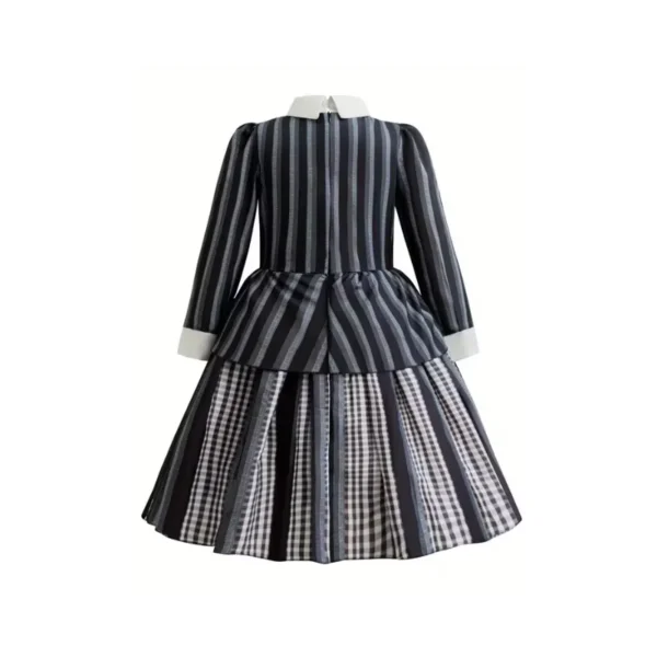 Wednesday Houndstooth/Striped Jacket Dress - Image 5