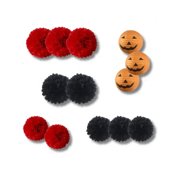 Halloween Paper Lanterns and Decor