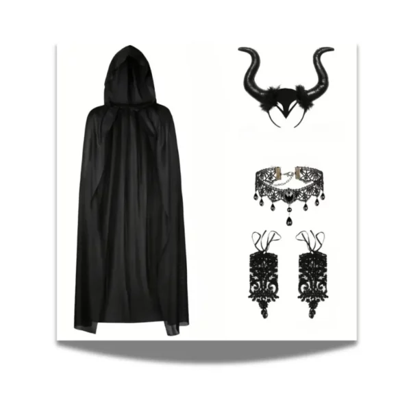 Maleficent Cloak and Accessories